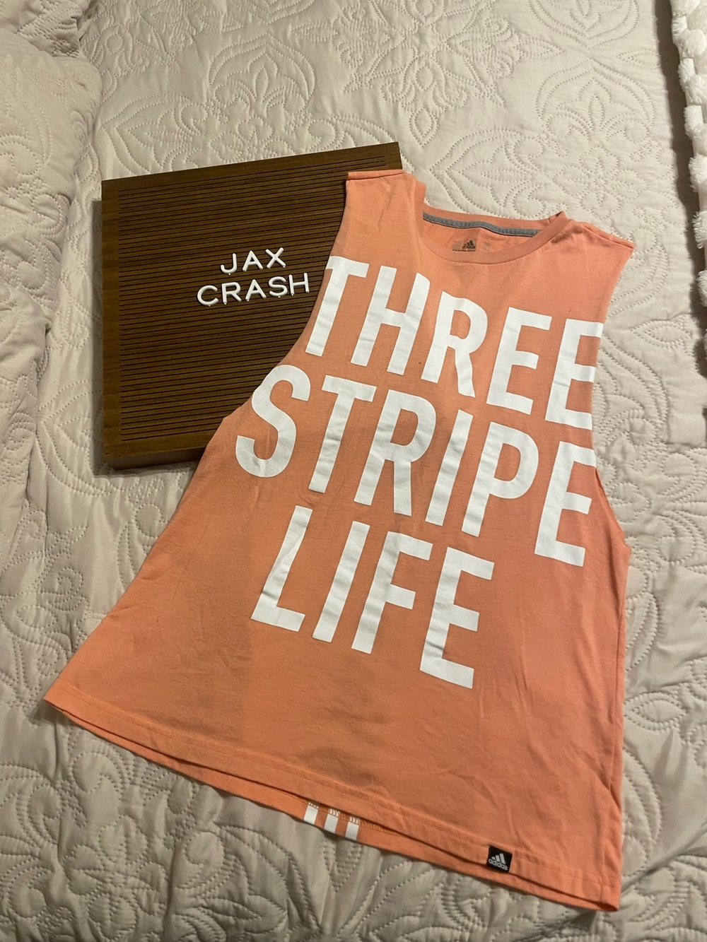adidas Peach Graphic Sleeveless Tank